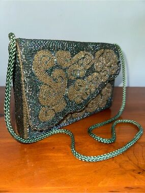 Vintage Genie Beaded Evening Bag